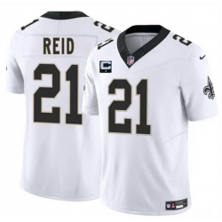 Men New Orleans Saints 21 Justin Reid White 2025 F U S E With 1 Star C Patch Vapor Limited Stitched Football Jersey Men New Orleans Saints 21 Justin Reid White 2025 F U S E With 1 Star C Patch Vapor Limited Stitched Football Jersey