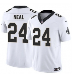 Men New Orleans Saints 24 Devin Neal White 2025 F U S E Vapor Limited Stitched Football Jersey