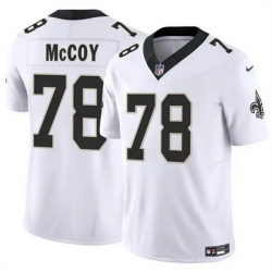 Men New Orleans Saints 78 Erik McCoy White 2025 F U S E Vapor Limited Stitched Football Jersey Men New Orleans Saints 78 Erik McCoy White 2025 F U S E Vapor Limited Stitched Football Jersey