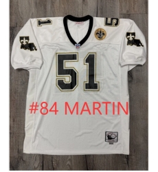 Men Saints #84 Martin White Throwback Jersey