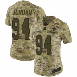 Womens Nike New Orleans Saints 94 Cameron Jordan Limited Camo 2018 Salute to Service NFL Jersey