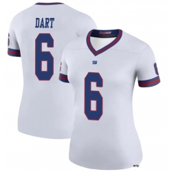 Men New York Giants 6 Jaxson Dart Blue Rush Stitched Jersey Men New York Giants 6 Jaxson Dart Blue Rush Stitched Jersey