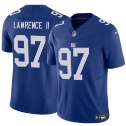 Men New York Giants 97 Dexter Lawrence II Blue 2025 F U S E  Vapor Untouchable Limited Stitched Jersey Men New York Giants 97 Dexter Lawrence II Blue 2025 F U S E  Vapor Untouchable Limited Stitched Jersey