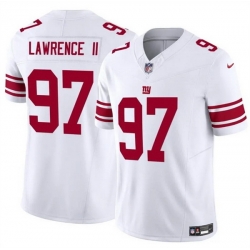 Men New York Giants 97 Dexter Lawrence II White 2025 F U S E  Vapor Untouchable Limited Stitched Jersey Men New York Giants 97 Dexter Lawrence II White 2025 F U S E  Vapor Untouchable Limited Stitched Jersey