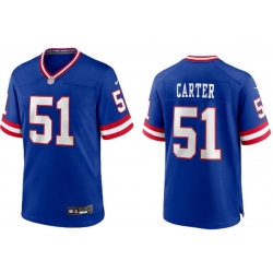Men Nike Abdul Carter Royal #51 New York Giants Stitched Jersey Men Nike Abdul Carter Royal #51 New York Giants Stitched Jersey