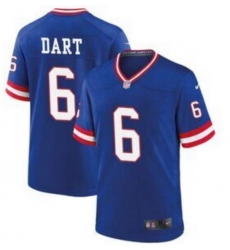 Youth New York Giants 6 Jaxson Dart Blue Rush Stitched NFL Jersey Youth New York Giants 6 Jaxson Dart Blue Rush Stitched NFL Jersey