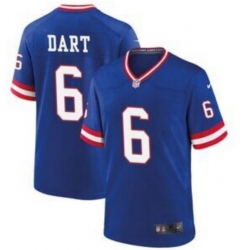 Youth New York Giants 6 Jaxson Dart Blue Rush Stitched NFL Jersey Youth New York Giants 6 Jaxson Dart Blue Rush Stitched NFL Jersey