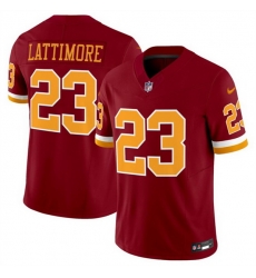 Men Washington Commanders 23 Marshon Lattimore Burgundy 2025 F U S E  Throwback Limited Stitched Football Jersey Men Washington Commanders 23 Marshon Lattimore Burgundy 2025 F U S E  Throwback Limited Stitched Football Jersey