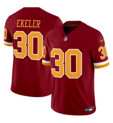 Men Washington Commanders 30 Austin Ekeler Burgundy 2025 F U S E  Throwback Limited Stitched Football Jersey Men Washington Commanders 30 Austin Ekeler Burgundy 2025 F U S E  Throwback Limited Stitched Football Jersey