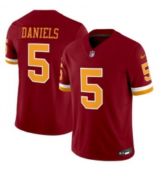 Men Washington Commanders 5 Jayden Daniels Burgundy 2025 F U S E  Throwback Limited Stitched Football Jersey Men Washington Commanders 5 Jayden Daniels Burgundy 2025 F U S E  Throwback Limited Stitched Football Jersey