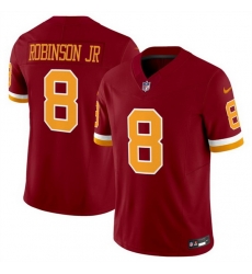 Men Washington Commanders 8 Brian Robinson Jr  Burgundy 2025 F U S E  Throwback Limited Stitched Football Jersey Men Washington Commanders 8 Brian Robinson Jr  Burgundy 2025 F U S E  Throwback Limited Stitched Football Jersey