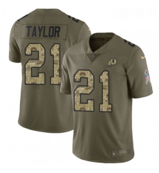 Mens Nike Washington Redskins 21 Sean Taylor Limited OliveCamo 2017 Salute to Service NFL Jersey