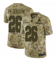 Mens Nike Washington Redskins 26 Adrian Peterson Burgundy Limited Camo 2018 Salute to Service NFL Jersey