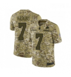 Mens Washington Redskins 7 Dwayne Haskins Limited Camo 2018 Salute to Service Football Jersey