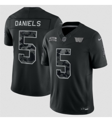 Youth Washington Commanders 5 Jayden Daniels Black 2026 Salute to Service Limited Stitched Football Jersey Youth Washington Commanders 5 Jayden Daniels Black 2026 Salute to Service Limited Stitched Football Jersey