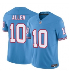 Men Tennessee Titans 10 Brandon Allen Blue 2025 F U S E  Throwback Vapor Limited Stitched Football Jersey