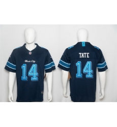 Men Tennessee Titans 14 Carnell Tate Navy 2026 F U S E Music City Rivalries Collection Limited Stitched Football Jersey Men Tennessee Titans 14 Carnell Tate Navy 2026 F U S E Music City Rivalries Collection Limited Stitched Football Jersey