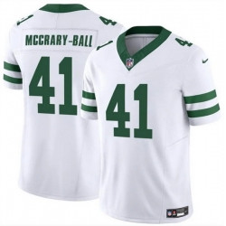 Men New York Jets 41 Marcelino McCrary Ball White 2025 F U S E  Vapor Untouchable Limited Stitched Jersey Men New York Jets 41 Marcelino McCrary Ball White 2025 F U S E  Vapor Untouchable Limited Stitched Jersey