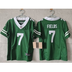 Women New York Jets 7 Justin Fields Green F U S E  Vapor Stitched Jersey  Women New York Jets 7 Justin Fields Green F U S E  Vapor Stitched Jersey
