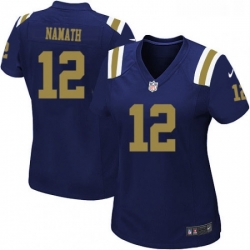Womens Nike New York Jets 12 Joe Namath Elite Navy Blue Alternate NFL Jersey Womens Nike New York Jets 12 Joe Namath Elite Navy Blue Alternate NFL Jersey