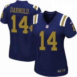 Womens Nike New York Jets 14 Sam Darnold Game Navy Blue Alternate NFL Jersey Womens Nike New York Jets 14 Sam Darnold Game Navy Blue Alternate NFL Jersey