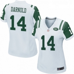 Womens Nike New York Jets 14 Sam Darnold Game White NFL Jersey Womens Nike New York Jets 14 Sam Darnold Game White NFL Jersey