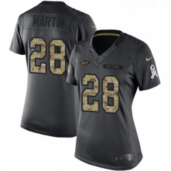 Womens Nike New York Jets 28 Curtis Martin Limited Black 2016 Salute to Service NFL Jersey Womens Nike New York Jets 28 Curtis Martin Limited Black 2016 Salute to Service NFL Jersey