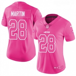 Womens Nike New York Jets 28 Curtis Martin Limited Pink Rush Fashion NFL Jersey Womens Nike New York Jets 28 Curtis Martin Limited Pink Rush Fashion NFL Jersey