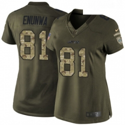 Womens Nike New York Jets 81 Quincy Enunwa Elite Green Salute to Service NFL Jersey Womens Nike New York Jets 81 Quincy Enunwa Elite Green Salute to Service NFL Jersey