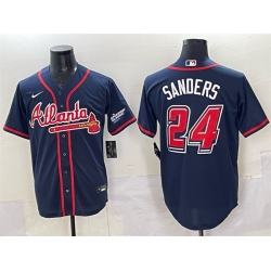 Men Atlanta Braves 24 Deion Sanders Navy 2025 Speedway Classic Alternate Stitched Baseball Jersey Men Atlanta Braves 24 Deion Sanders Navy 2025 Speedway Classic Alternate Stitched Baseball Jersey
