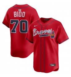 Men Atlanta Braves Nike Alternate Limited Jersey Red Bido Osvaldo 70 Men Atlanta Braves Nike Alternate Limited Jersey Red Bido Osvaldo 70