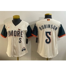 Youth Baltimore Orioles 5 Brooks Robinson Natural 2026 City Connect Stadium Stitched Baseball Jersey Youth Baltimore Orioles 5 Brooks Robinson Natural 2026 City Connect Stadium Stitched Baseball Jersey