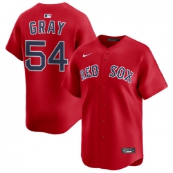 Men Boston Red Sox Nike Home Limited Jersey Red Gray Sonny 54