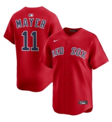 Men Boston Red Sox Nike Home Limited Jersey Red Mayer Marcelo 11