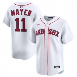 Men Boston Red Sox Nike Home Limited Jersey White Mayer Marcelo 11
