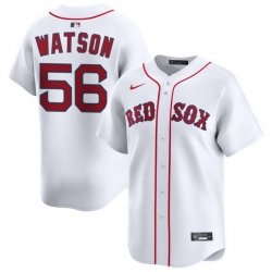 Men Boston Red Sox Nike Home Limited Jersey White Watson Ryan 56