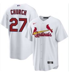 Men St Louis Cardinals 27 Nathan Church White Alternate Limited Stitched Baseball Jersey Men St Louis Cardinals 27 Nathan Church White Alternate Limited Stitched Baseball Jersey