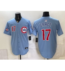 Men Chicago Cubs  17 Mark Grace Blue 2026 2nd Alternate Limited Stitched Baseball Jersey