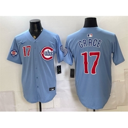 Men Chicago Cubs  17 Mark Grace Blue 2026 2nd Alternate Limited Stitched Baseball Jersey