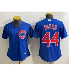Women Chicago Cubs 44 Anthony Rizzo Royal Stitched Baseball Jersey Run Small Women Chicago Cubs 44 Anthony Rizzo Royal Stitched Baseball Jersey Run Small