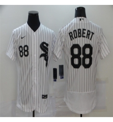 Men Chicago White Sox 88 Luis Robert White 2020 Nike Flexbase Jersey