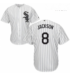 Mens Majestic Chicago White Sox 8 Bo Jackson Replica White Home Cool Base MLB Jersey