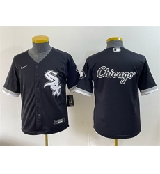 Youth Chicago White Sox Team Big Logo Black Stitched Baseball Jersey 001 Youth Chicago White Sox Team Big Logo Black Stitched Baseball Jersey 001