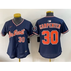Youth Detroit Tigers  30 Kerry Carpenter Navy 2026 Alternate Vapor Premier Limited Stitched Baseball Jersey