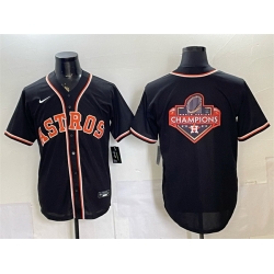 Men Houston Astros Team Big Logo 2026 Fashion Replica Black Out Stitched Baseball Jerseys 001
