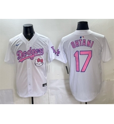 Men Los Angeles Dodgers 17 Shohei Ohtani White 2025 Hello Kitty Vapor Limited Stitched Baseball Jersey Run Small Men Los Angeles Dodgers 17 Shohei Ohtani White 2025 Hello Kitty Vapor Limited Stitched Baseball Jersey Run Small