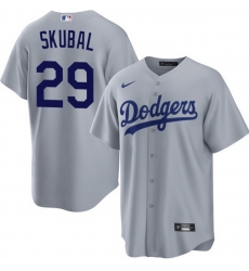 Men Los Angeles Dodgers 29 Tarik Skubal Grey Cool Base Stitched Baseball Jersey Men Los Angeles Dodgers 29 Tarik Skubal Grey Cool Base Stitched Baseball Jersey