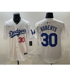 Men Los Angeles Dodgers 30 Dave Roberts White 2026 Home Limited Stitched Baseball Jersey Men Los Angeles Dodgers 30 Dave Roberts White 2026 Home Limited Stitched Baseball Jersey