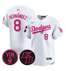 Men Los Angeles Dodgers 8 Enrique Hern%C3%A1ndez White 2026 Mothers Day Vapor Premier Limited Stitched Baseball Jersey Men Los Angeles Dodgers 8 Enrique Hern%C3%A1ndez White 2026 Mothers Day Vapor Premier Limited Stitched Baseball Jersey