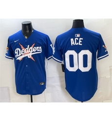 Men Los Angeles Dodgers x One Piece 00 Ace Royal Vapor Premier Limited Stitched Baseball Jersey Men Los Angeles Dodgers x One Piece 00 Ace Royal Vapor Premier Limited Stitched Baseball Jersey